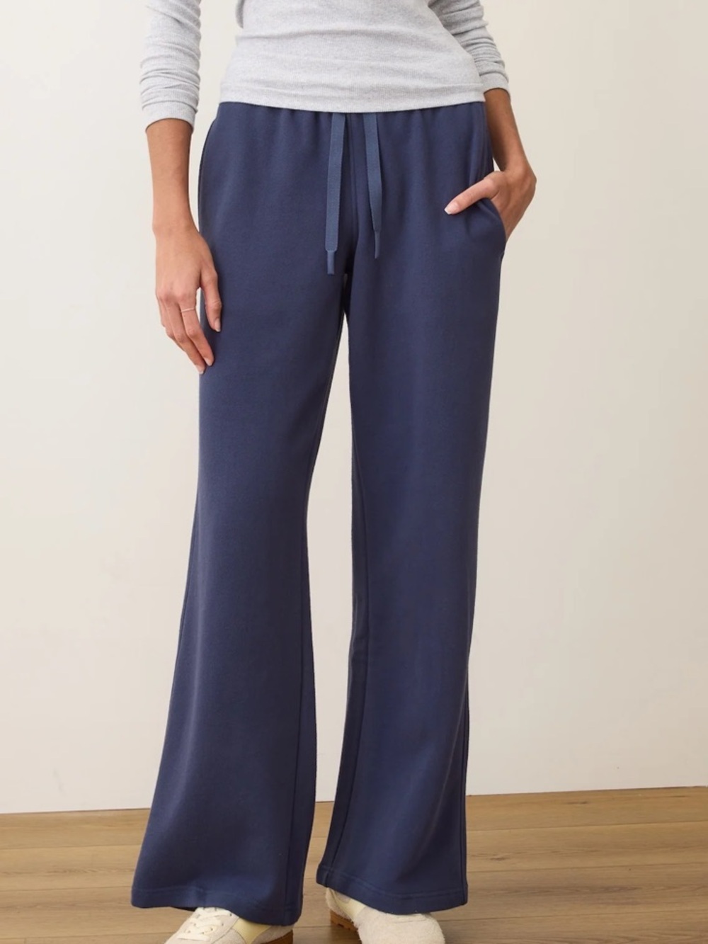 Marine Layer Cloud 9 Fleece Wide Leg Sweatpant Size XS